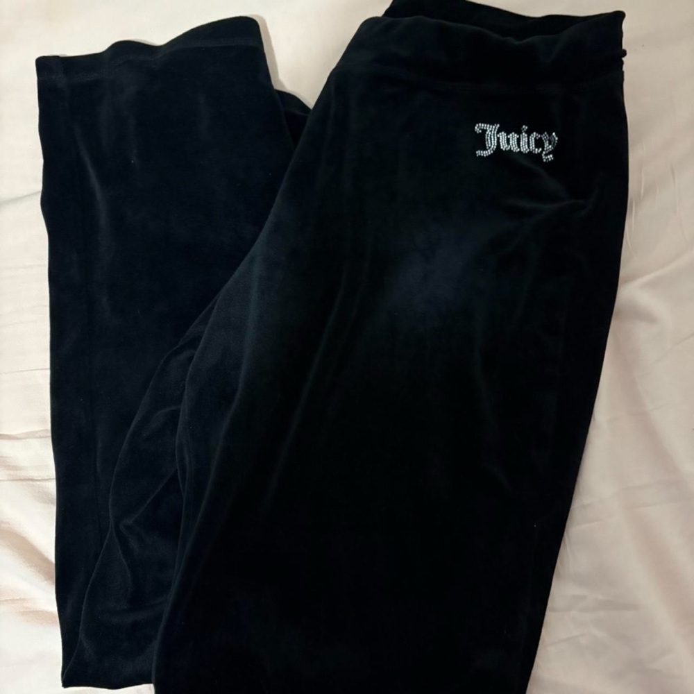 Juicy Couture Classic Black Velour Pants